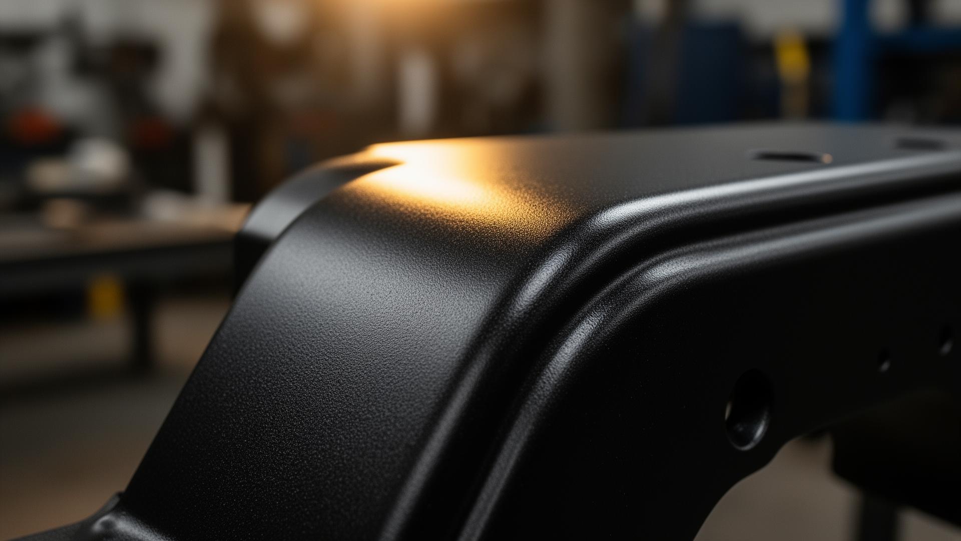 Pulverbeschichtetes Metallbauteil in Premium-Qualität
